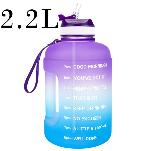 QuiFit 3.78L 2.2L 1.3L 128oz Gallon Water Bottle With Straw Survival Dog