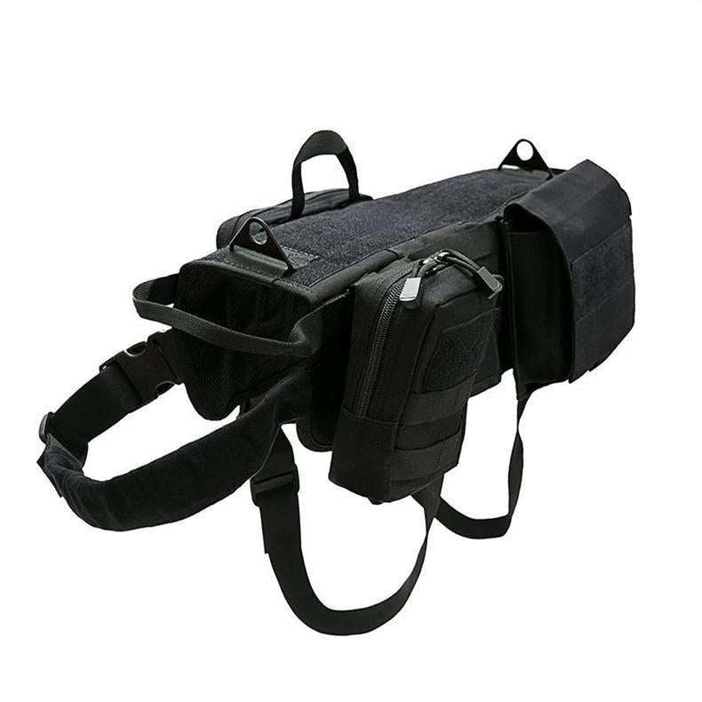 Ihrtrade Tactical Dog Harness Molle System Vest Adjustable Military Survival Dog