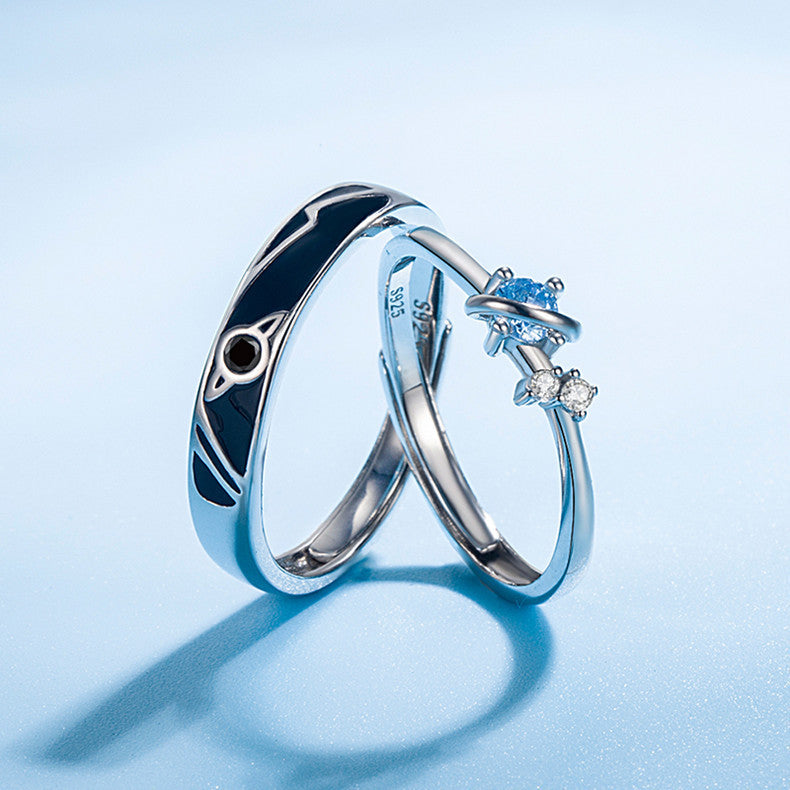 Dream Planet Couple Rings Fashion Personality Rings
