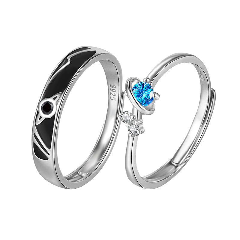Dream Planet Couple Rings Fashion Personality Rings