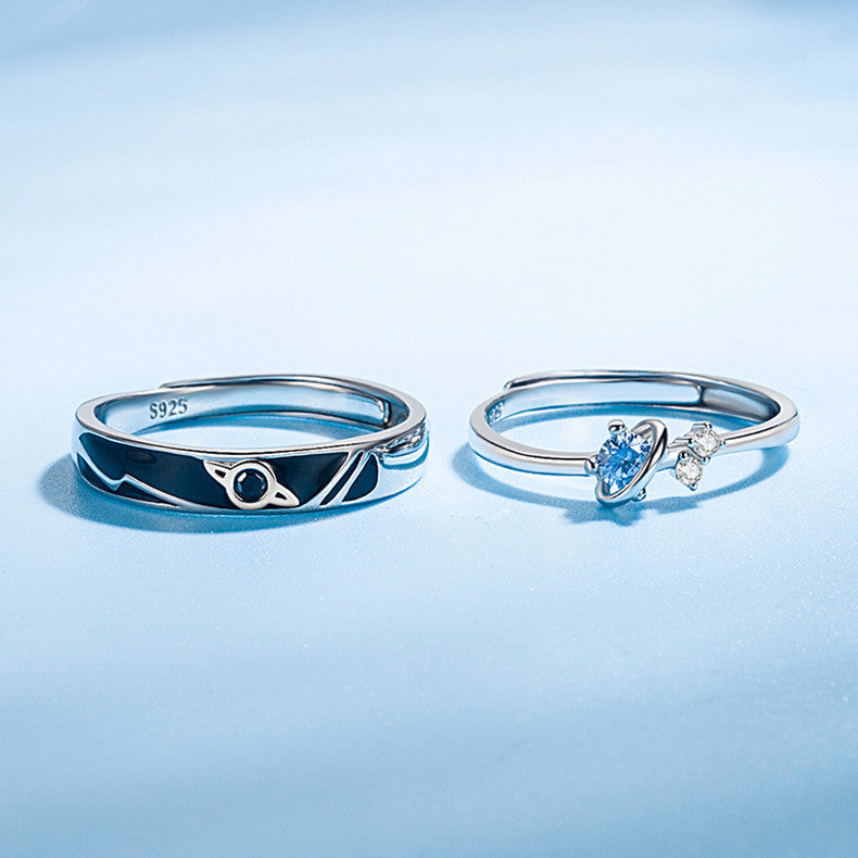 Dream Planet Couple Rings Fashion Personality Rings