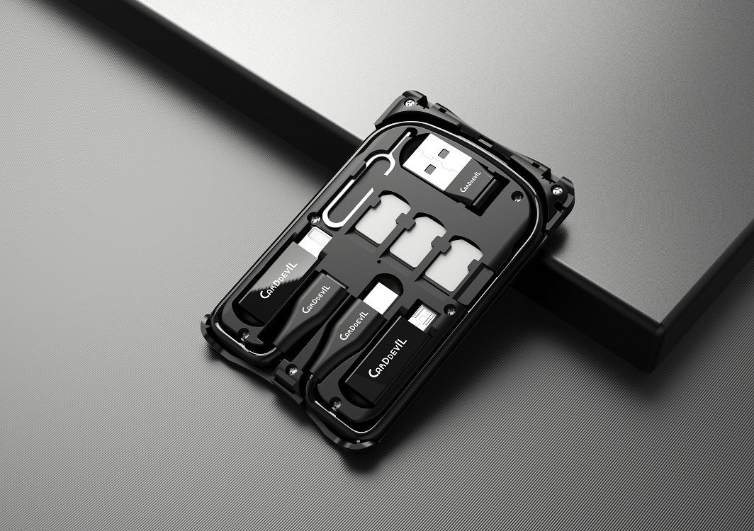 Multifunctional Travel Survival Card All-in-One Data Cable - Survival Dog