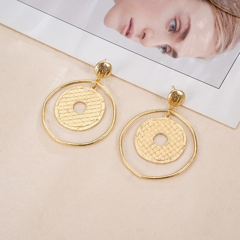 Round Temperament Fashion Earrings Women