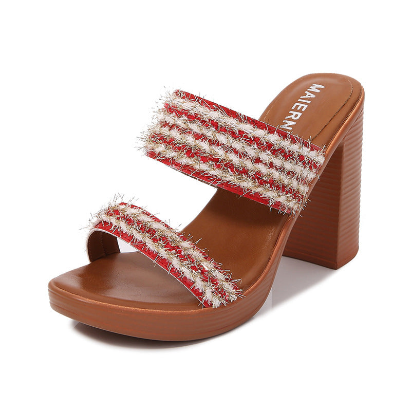 Women's low back sandals