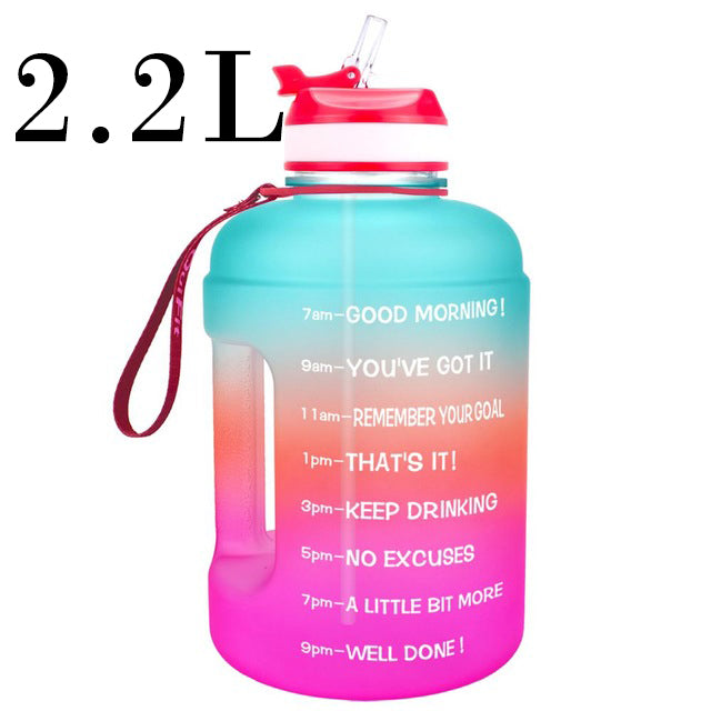 QuiFit 3.78L 2.2L 1.3L 128oz Gallon Water Bottle With Straw Survival Dog