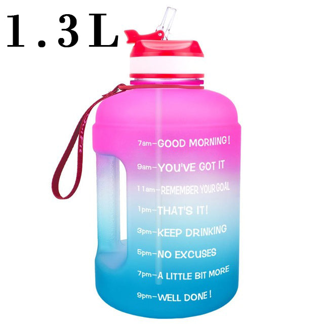 QuiFit 3.78L 2.2L 1.3L 128oz Gallon Water Bottle With Straw Survival Dog