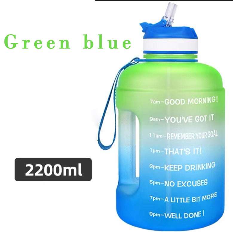 QuiFit 3.78L 2.2L 1.3L 128oz Gallon Water Bottle With Straw Survival Dog