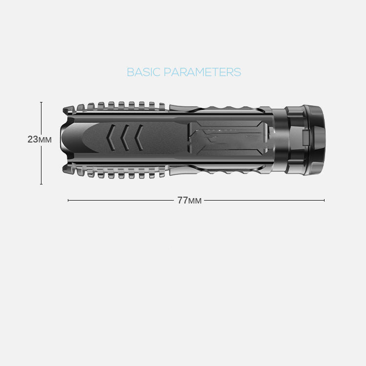USB Emergency Charging Multifunctional Small Flashlight Survival Dog