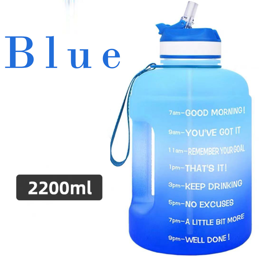 QuiFit 3.78L 2.2L 1.3L 128oz Gallon Water Bottle With Straw Survival Dog