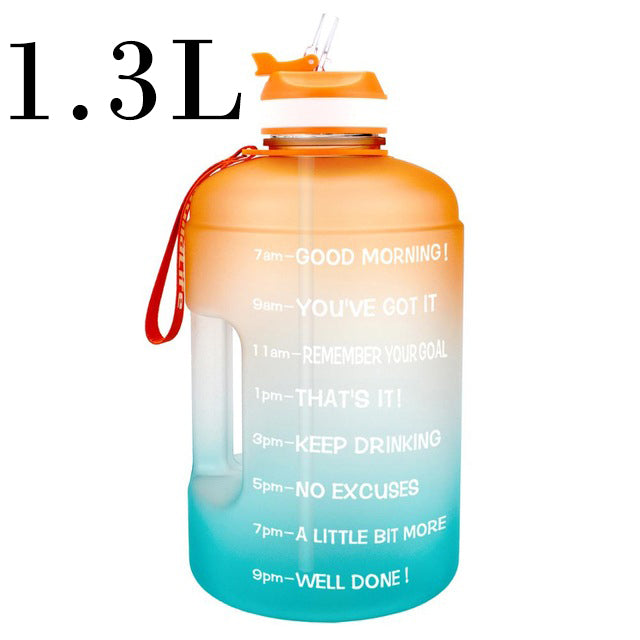 QuiFit 3.78L 2.2L 1.3L 128oz Gallon Water Bottle With Straw Survival Dog