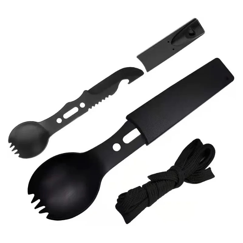 Portable Stainless Steel Multi-function Picnic Cutlery Survival Dog