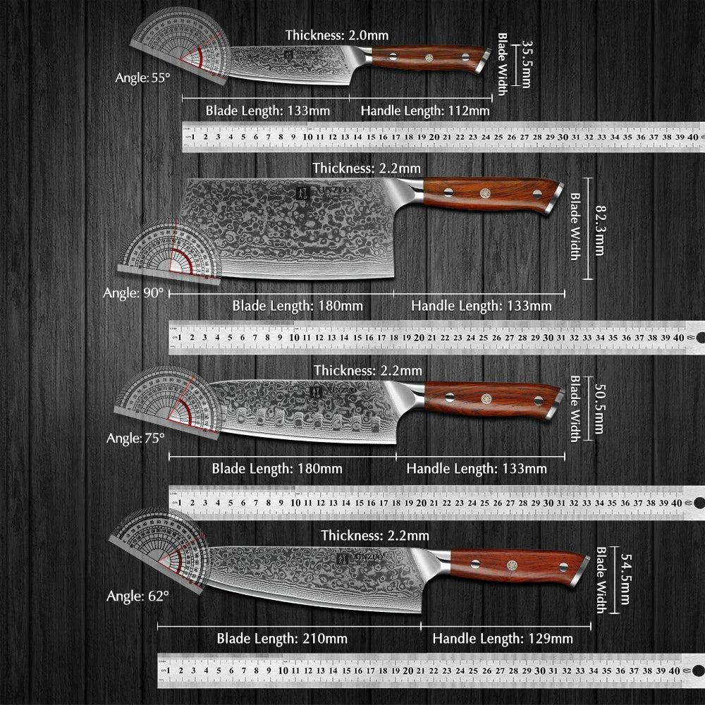 Damascus Steel Chef Cutlery Survival Dog