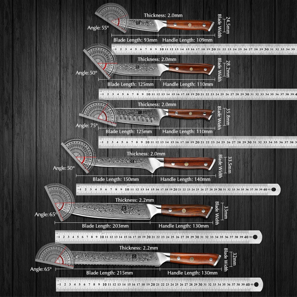 Damascus Steel Chef Cutlery Survival Dog
