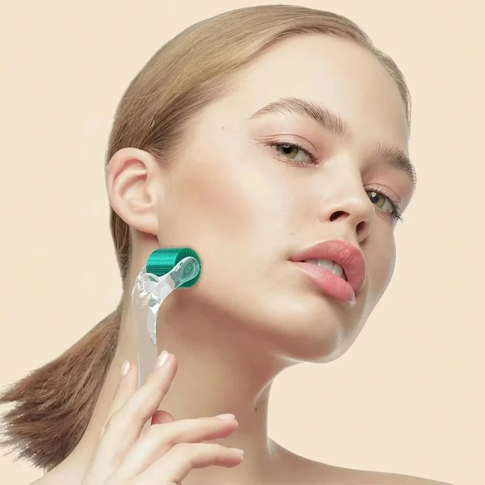 DRS 192 Derma Roller Microneedling Face Roller Skin Care Tool For Face Skin Care Ans Hair Growth Women and Men Beauty Device Survival Dog