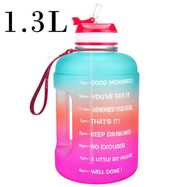 QuiFit 3.78L 2.2L 1.3L 128oz Gallon Water Bottle With Straw Survival Dog