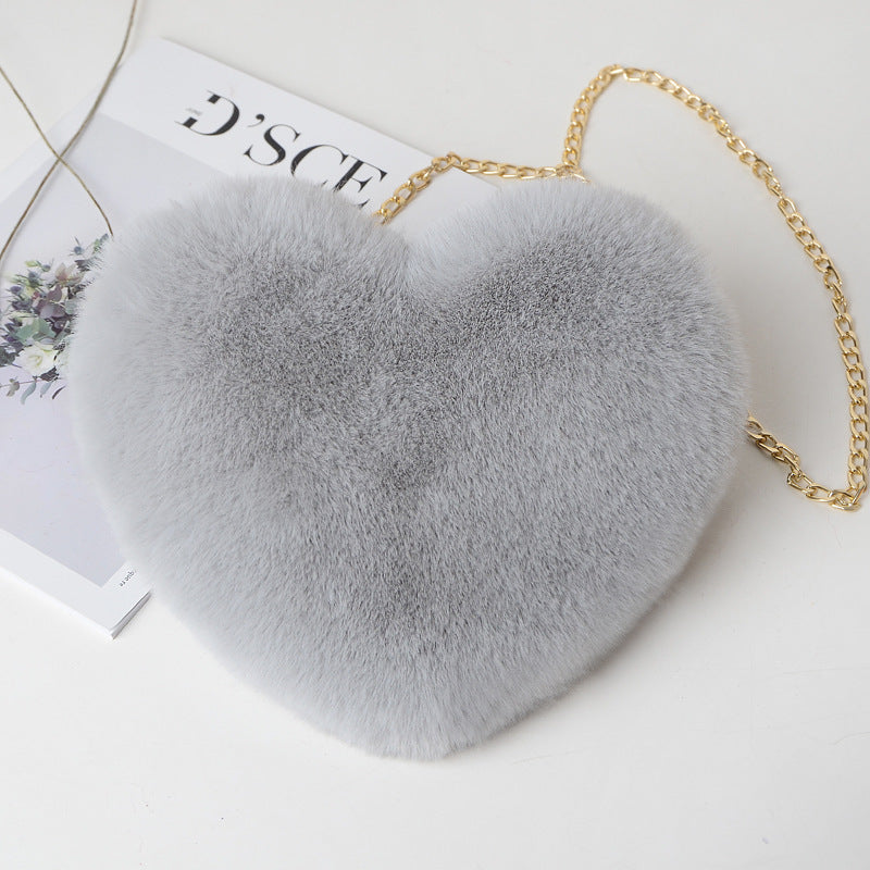 Plush Chain Love Bags For Women
