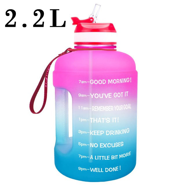 QuiFit 3.78L 2.2L 1.3L 128oz Gallon Water Bottle With Straw Survival Dog