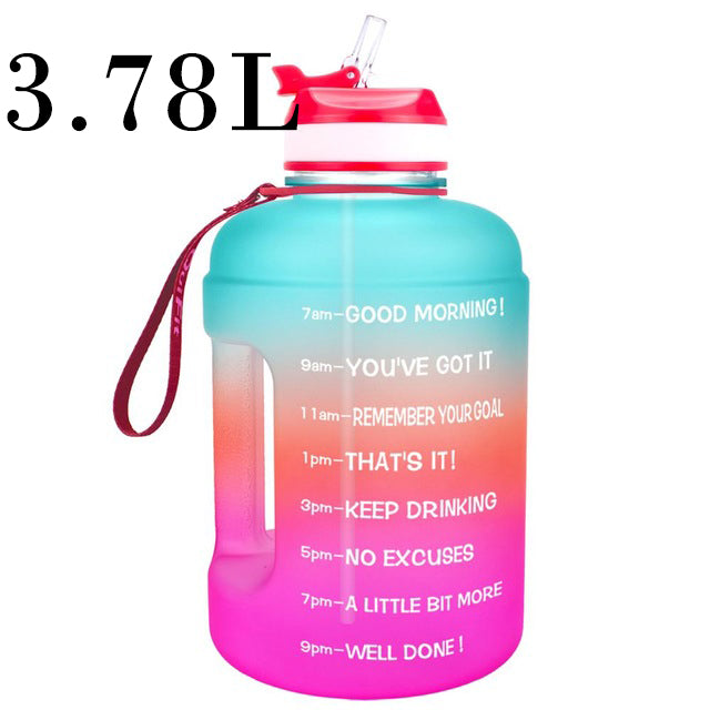 QuiFit 3.78L 2.2L 1.3L 128oz Gallon Water Bottle With Straw Survival Dog