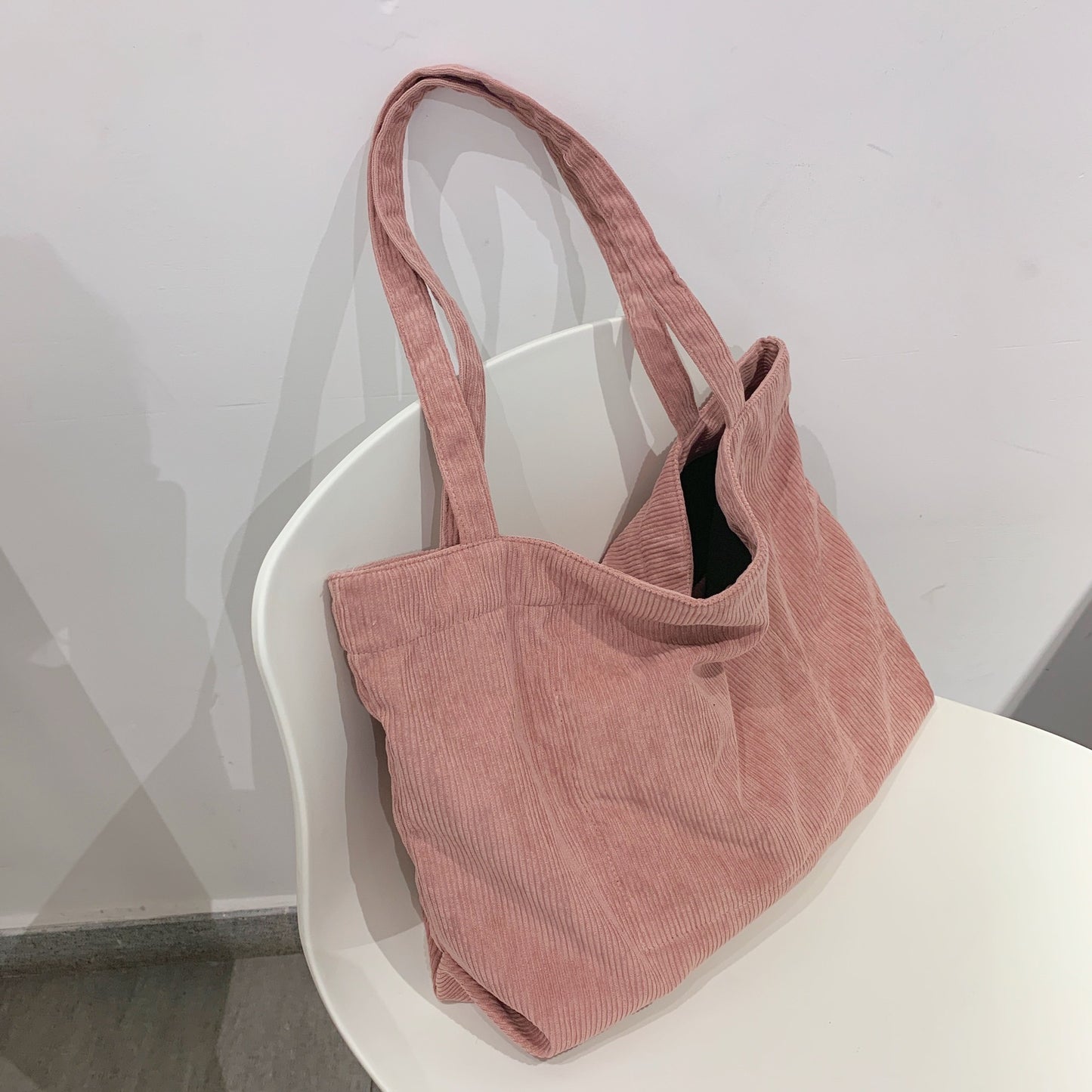 Corduroy Shopper Womens Handbag