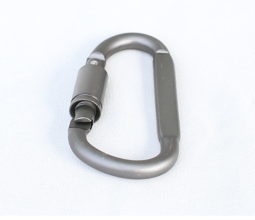 Portable aluminum carabiner Survival Dog