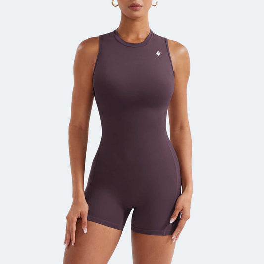 Siamese Rear V Backless Yoga Bodysuit