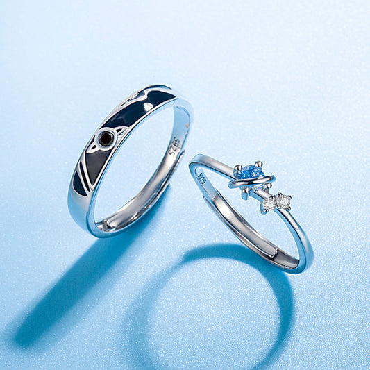 Dream Planet Couple Rings Fashion Personality Rings