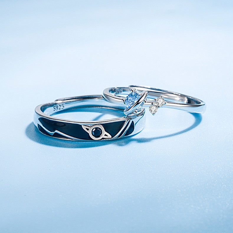 Dream Planet Couple Rings Fashion Personality Rings