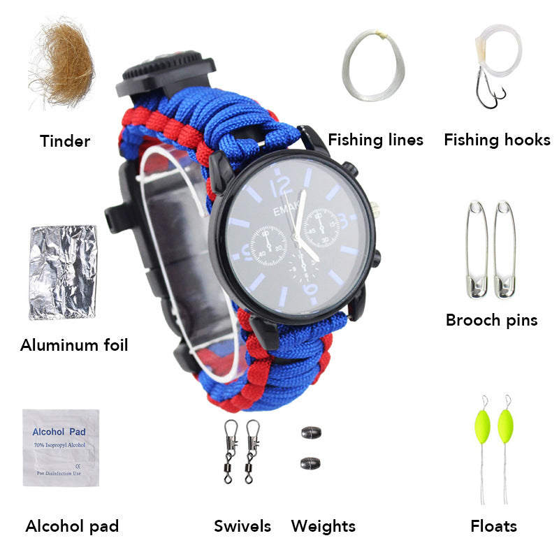 Outdoor Survival Compass Watch Car Emergency - Survival Dog