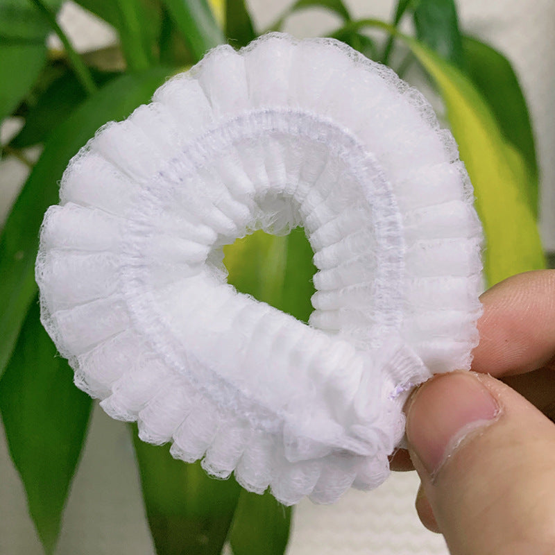Non-woven disposable shower cap