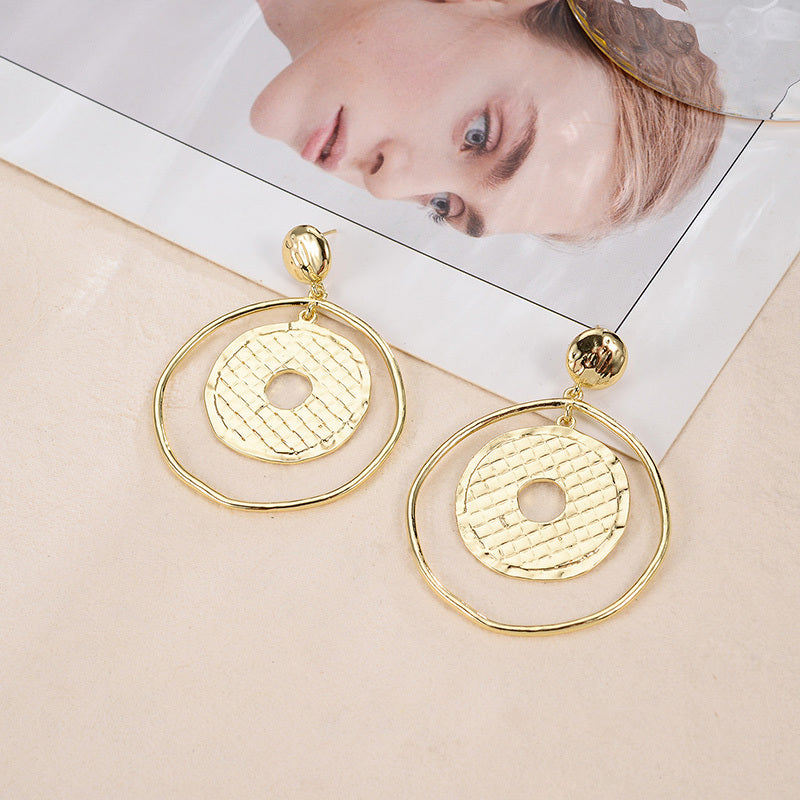 Round Temperament Fashion Earrings Women