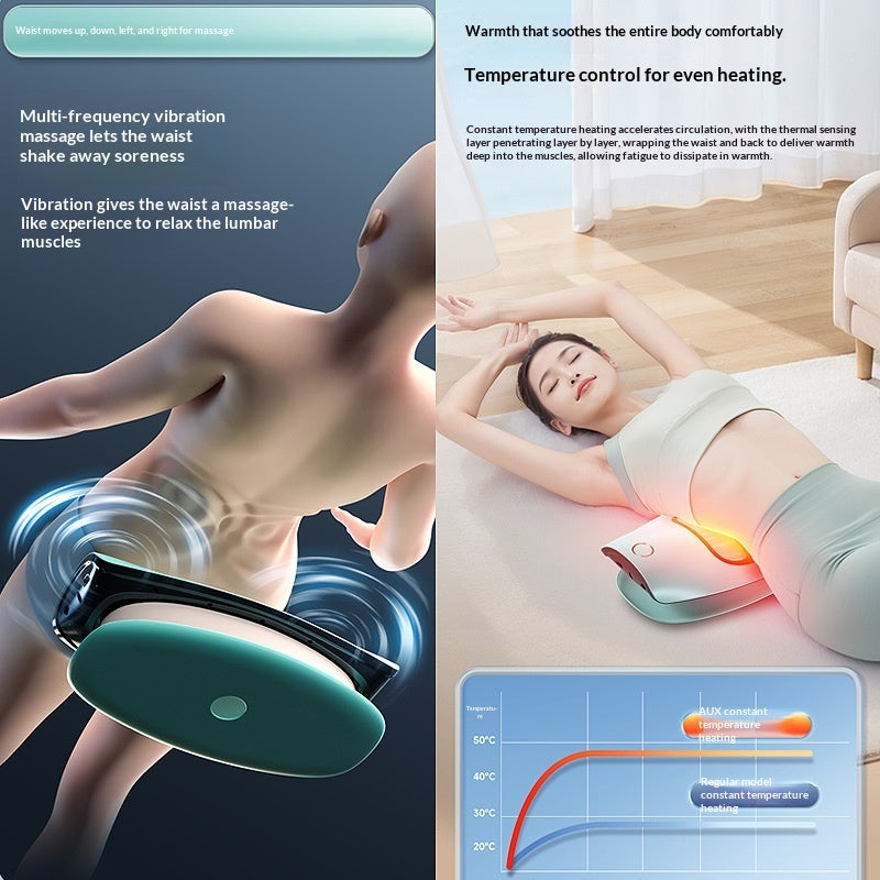 Smart Red Light Heat Therapy Device For Relieving Muscle Strain And Lumbar Traction Massage