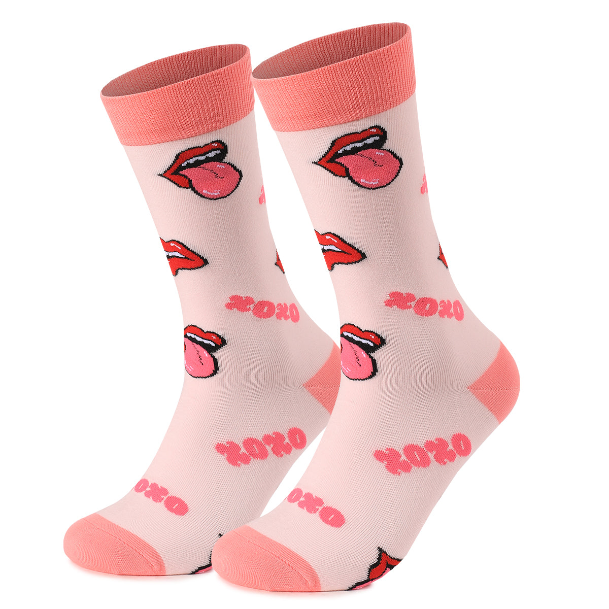 Trending Valentine's Day Gift Item 2 Pairs Of Mid-Calf Cotton Socks For Couples Unisex Soft And Cozy Design