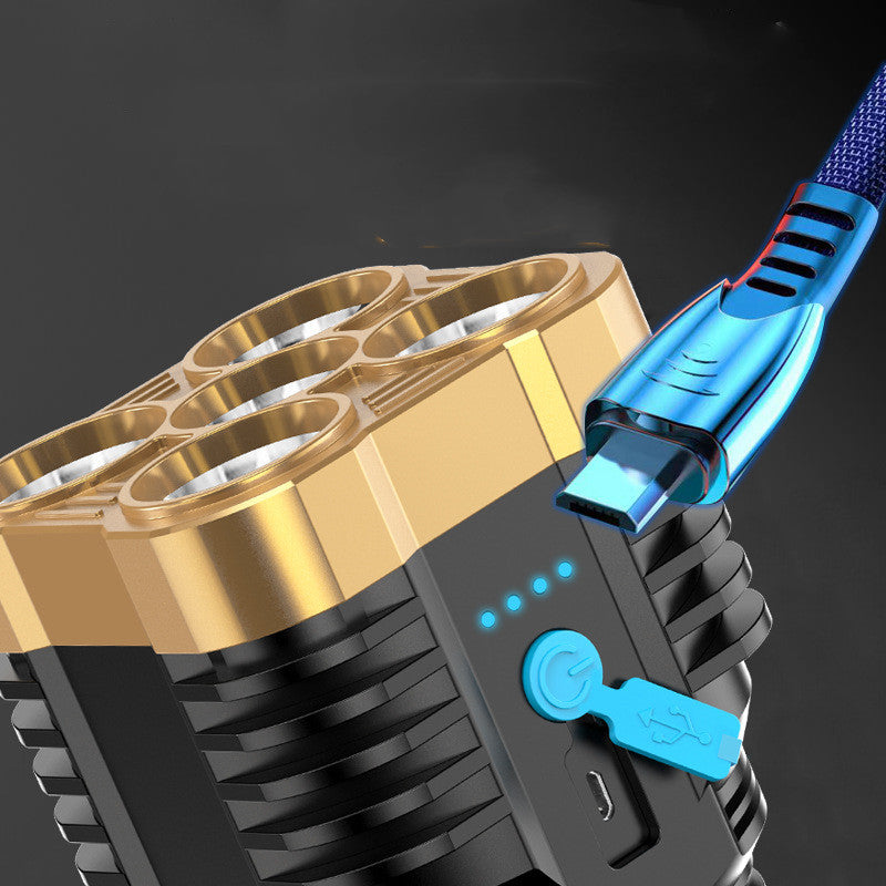 Outdoor Home Portable Emergency Rechargeable Flashlight Survival Dog