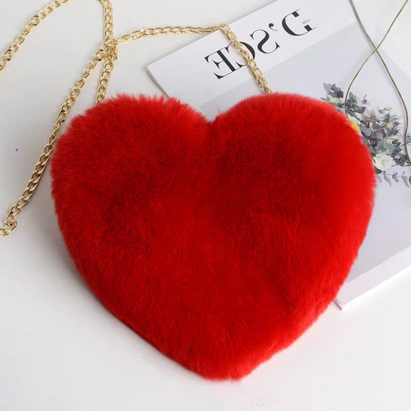 Plush Chain Love Bags For Women
