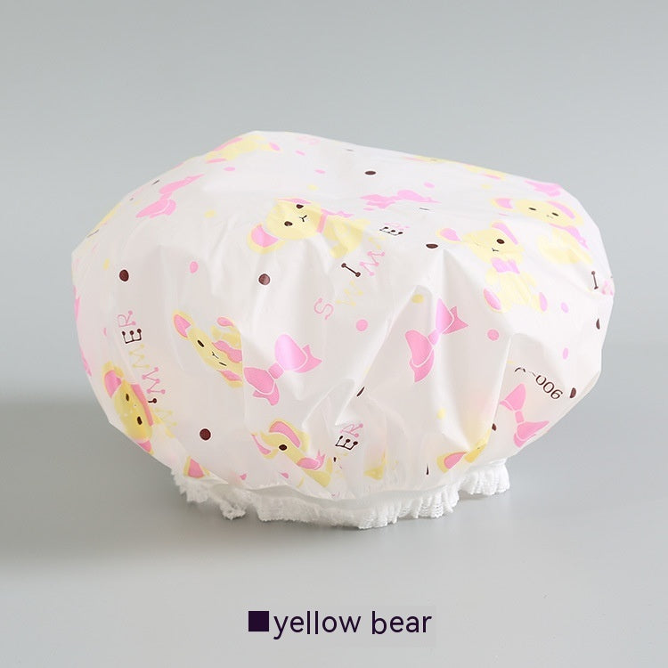 Women's Cute Fashion Waterproof Shower Cap