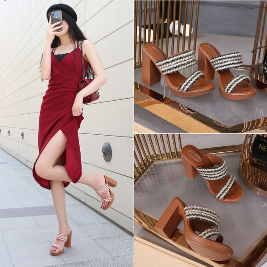 Women's low back sandals