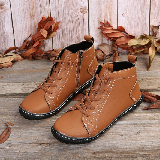 Foreign Trade Plus Size Round Head Female Martin Boots