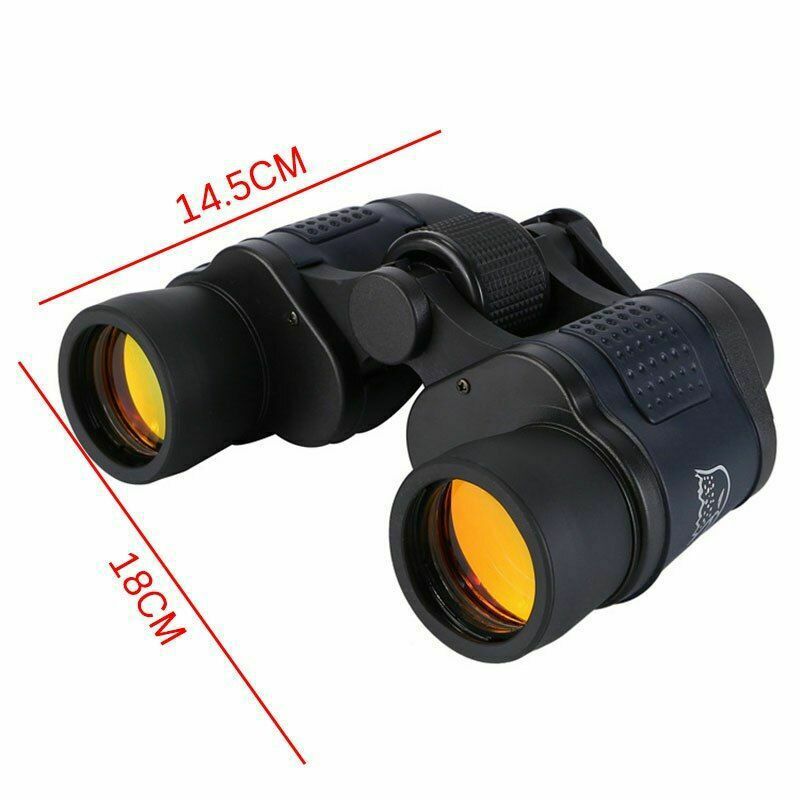 60x60 Binoculars With Night Vision Binoculars Clear Red Film Outdoor Telescope Survival Dog
