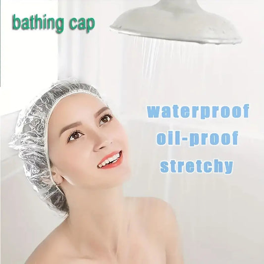Household Disposable Shower Cap With Elastic Drawstring
