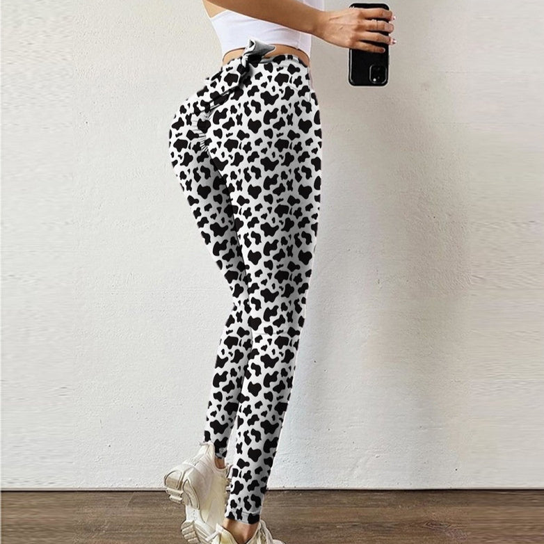 Cows Pattern Yoga Workout Pants Women