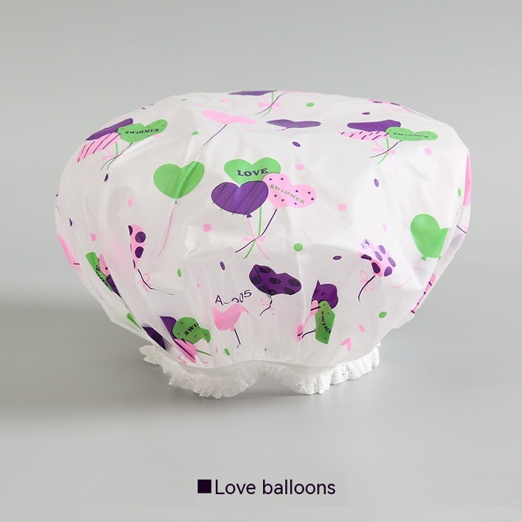 Women's Cute Fashion Waterproof Shower Cap