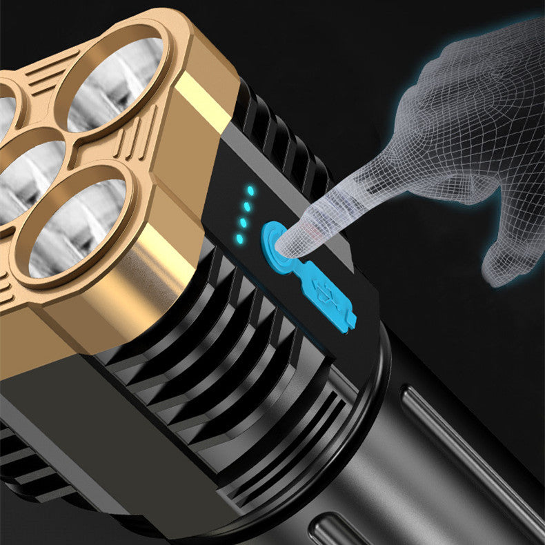 Outdoor Home Portable Emergency Rechargeable Flashlight Survival Dog