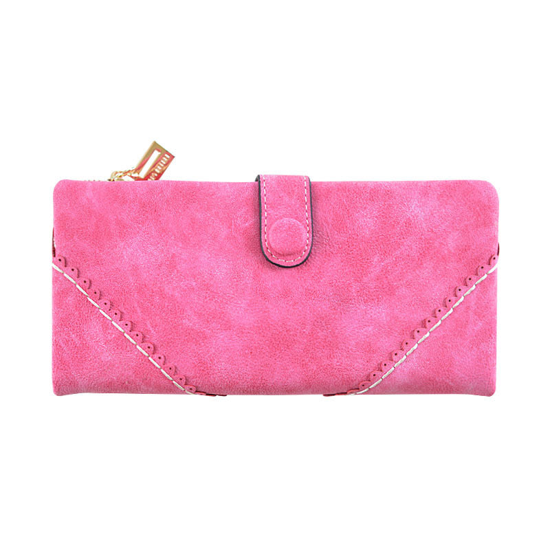 Lady long lace lace buckle zipper multifunction large volume Purse
