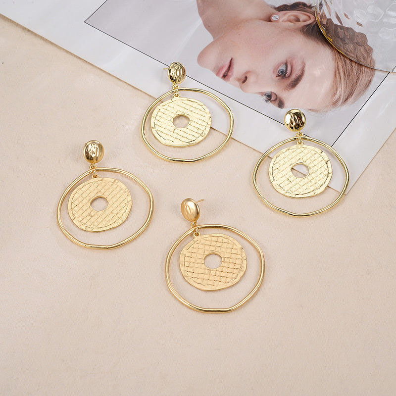 Round Temperament Fashion Earrings Women