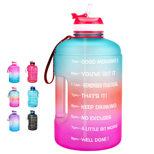 QuiFit 3.78L 2.2L 1.3L 128oz Gallon Water Bottle With Straw Survival Dog