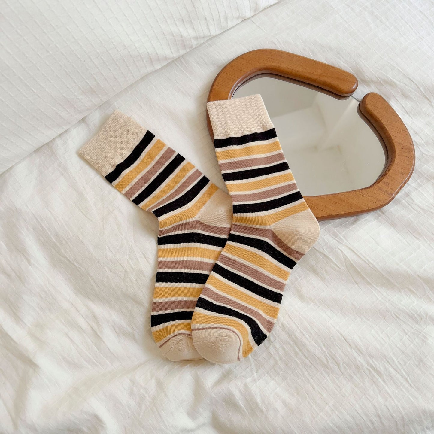 Colourful Striped Socks For Women