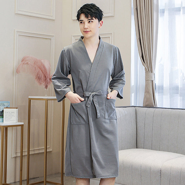 Cardigan couples bathrobe