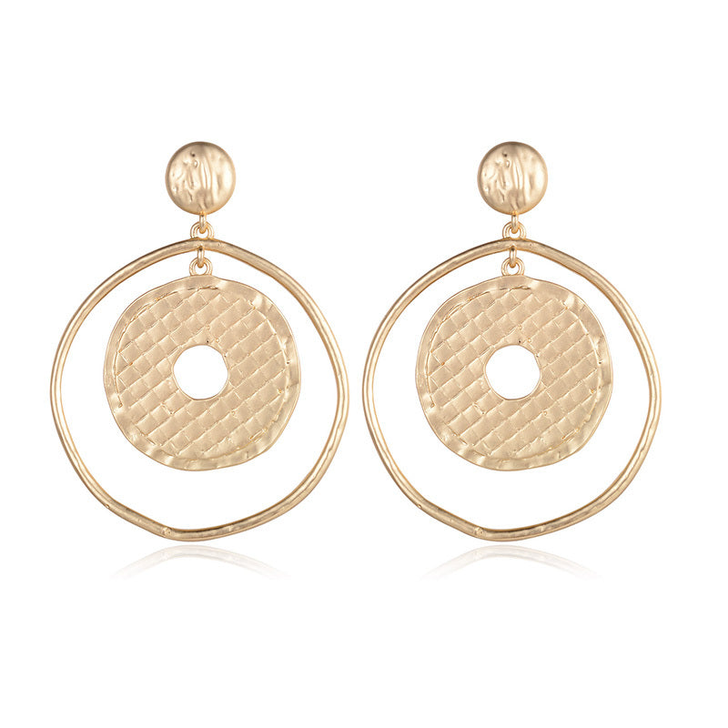 Round Temperament Fashion Earrings Women