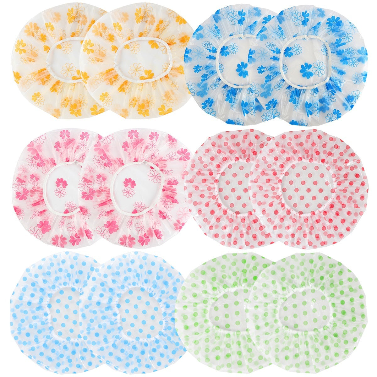 Household Cute Long Hair Waterproof Bath Shower Cap