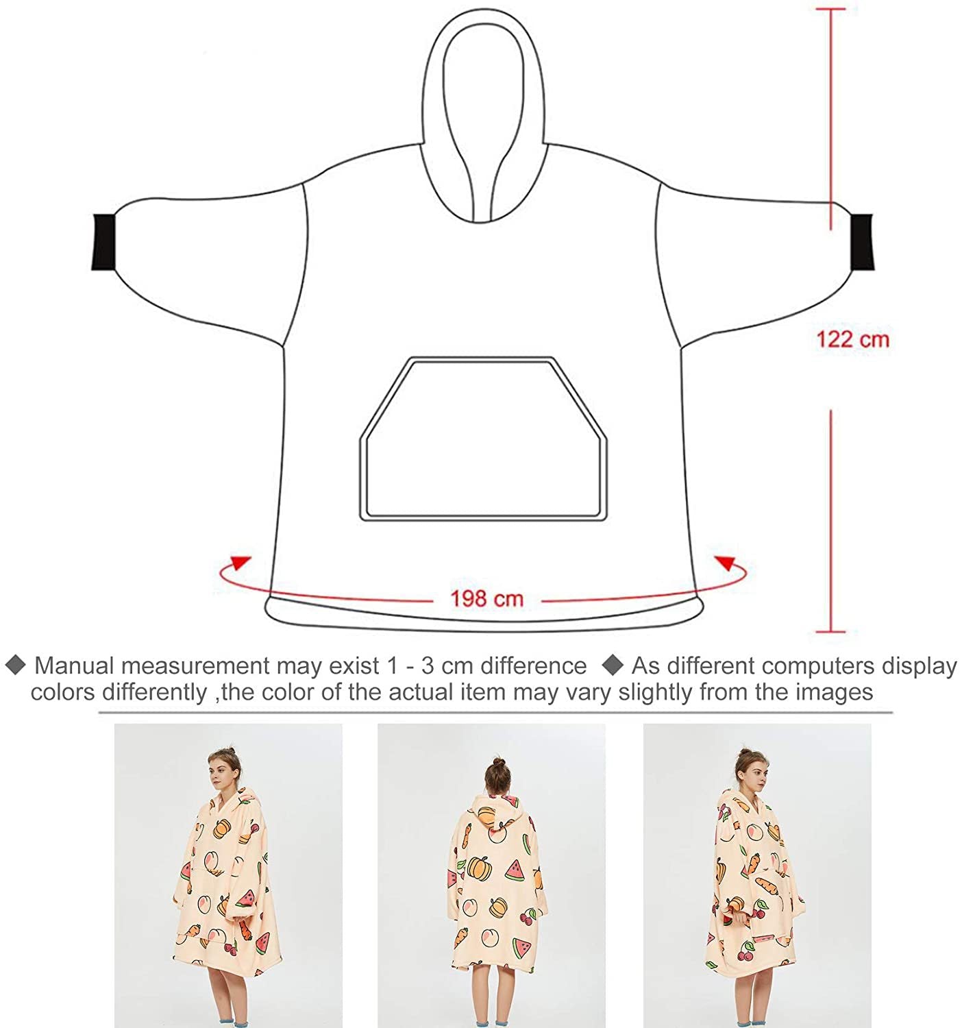 Hooded Bathrobe Digital Printing Pajamas